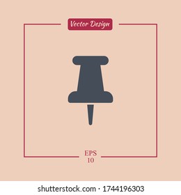 icono de empuje. Ilustración del vector EPS 10.