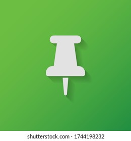 pushpin icon. Vector illustration EPS 10.