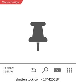 icono de empuje. Ilustración del vector EPS 10.