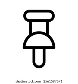 Pushpin Icon Vector Symbol Design Illustration