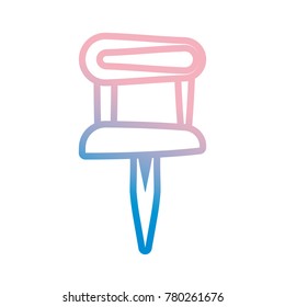 Pushpin isolated symbol