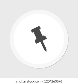 Pushpin line vector