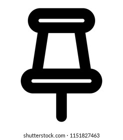 
A pushpin for soft and hard board thumbtack
