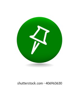 Pushpin vector icon