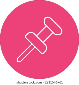 Pushpin vector icon. Can be used for printing, mobile and web applications.