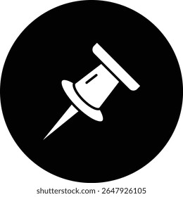 Pushpin vector icon. Can be used for printing, mobile and web applications.