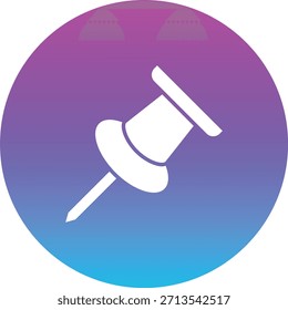 Pushpin vector icon. Can be used for printing, mobile and web applications.