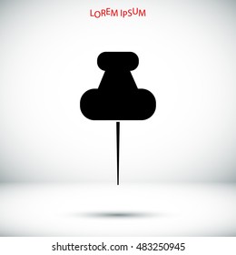 pushpins icon, vector best flat icon EPS