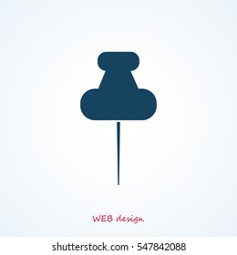 pushpins icon, vector best flat icon EPS