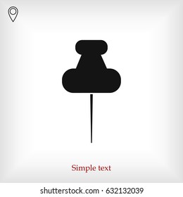 pushpins icon, vector best flat icon EPS