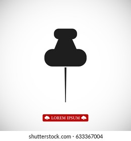 pushpins icon, vector best flat icon EPS