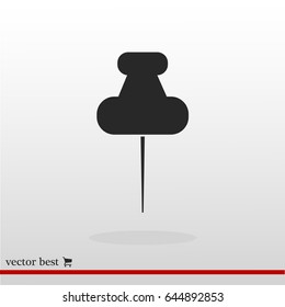 pushpins icon, vector best flat icon EPS