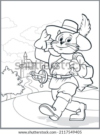 Puss in boots - Colouring book
