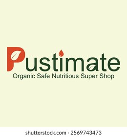 Pustimate Organic shop Logo design