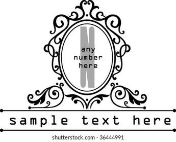 Put any text and numbers into this scroll template