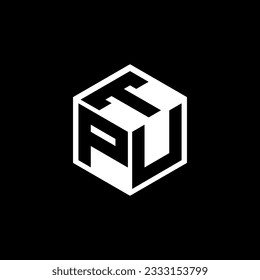 PUT letter logo design in illustration. Vector logo, calligraphy designs for logo, Poster, Invitation, etc.