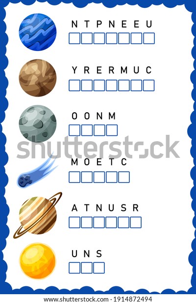 Put the letters in the correct order. Worksheet for education ...