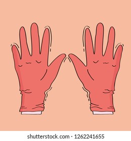 Put on gloves to protect finger nail biting.