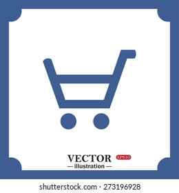 put in shopping cart. icon. vector design