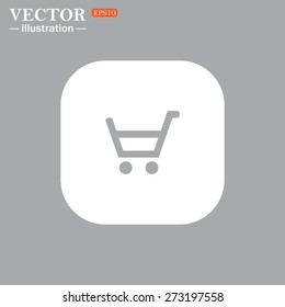 put in shopping cart. icon. vector design