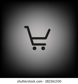 put in shopping cart. icon. vector design