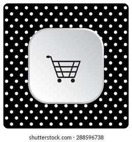 put in shopping cart. icon. vector design