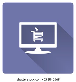 put in shopping cart. icon. vector design