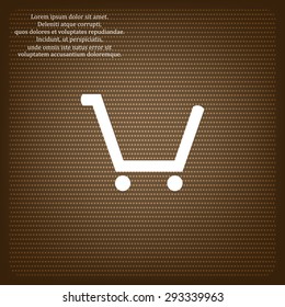 put in shopping cart. icon. vector design