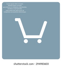 put in shopping cart. icon. vector design
