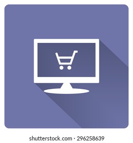 put in shopping cart. icon. vector design