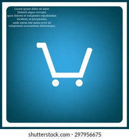 put in shopping cart. icon. vector design