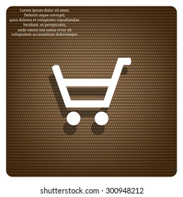 put in shopping cart. icon. vector design