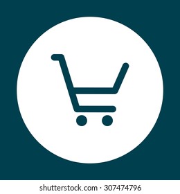put in shopping cart. icon. vector design