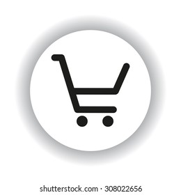 put in shopping cart. icon. vector design