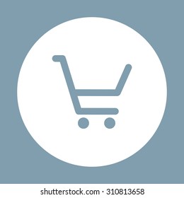 put in shopping cart. icon. vector design
