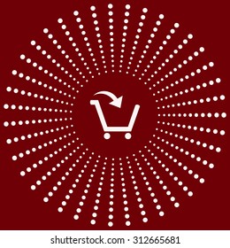 put in shopping cart. icon. vector design