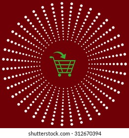 put in shopping cart. icon. vector design
