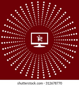 put in shopping cart. icon. vector design