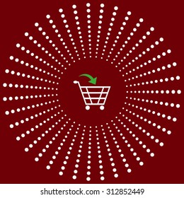 put in shopping cart. icon. vector design