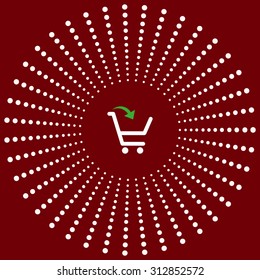 put in shopping cart. icon. vector design