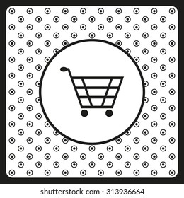 put in shopping cart. icon. vector design