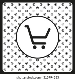 put in shopping cart. icon. vector design