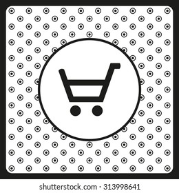 put in shopping cart. icon. vector design