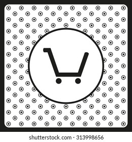 put in shopping cart. icon. vector design