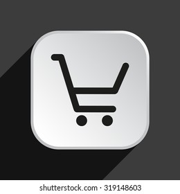 put in shopping cart. icon. vector design