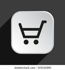 put in shopping cart. icon. vector design