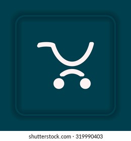 put in shopping cart. icon. vector design