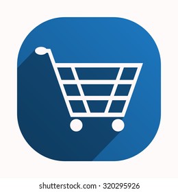 put in shopping cart. icon. vector design