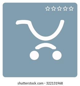 put in shopping cart. icon. vector design