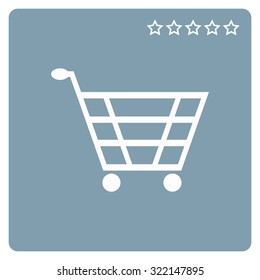 put in shopping cart. icon. vector design